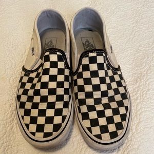 Checkered Vans 9.5 Woman’s